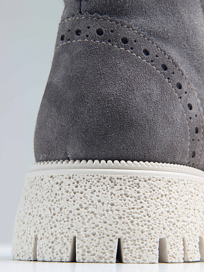 картинка Ботинки ED'ART 338.1541'be. серый замок замша от интернет магазина