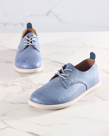 картинка Туфли ED'ART 181.ОКСЕ'be. Вакса джинс+бежевый от интернет магазина