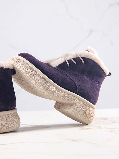 картинка Ботинки ED'ART 308.агата'w. сливовая замша з от интернет магазина