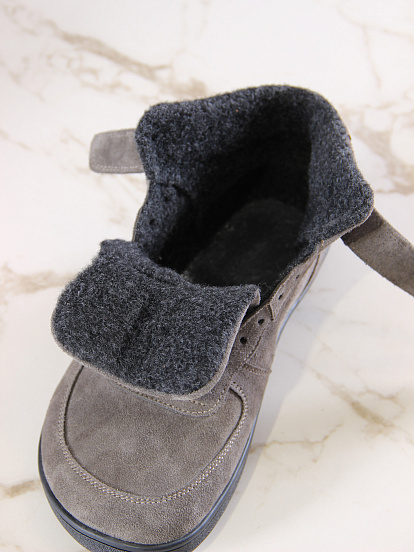 картинка Босоногие ботинки ED'ART 211.NATA'bl.Серый замок замша от интернет магазина