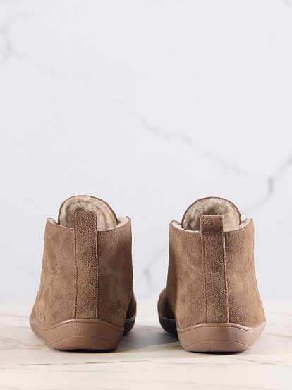 картинка Босоногие ботинки  ED'ART 208.NATA'br.Серо-коричневая замша от интернет магазина