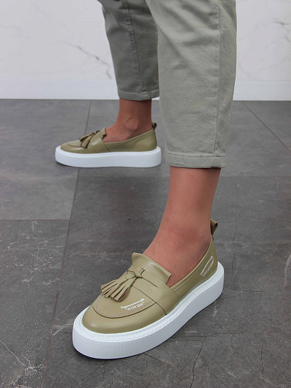 картинка Лоферы ED'ART 167.Lusi23'w. Авокадо-виктория от интернет магазина