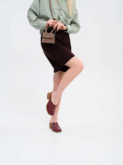 картинка Сабо ED'ART 5132.23663'br. Гнилая вишня+коричневый от интернет магазина