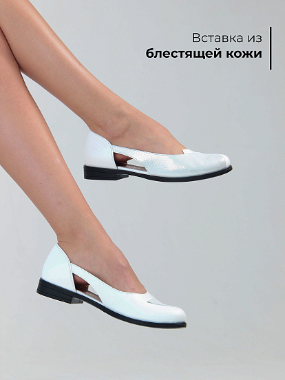 картинка Туфли ED'ART 160.madonna'bl. Белый-белый астана от интернет магазина