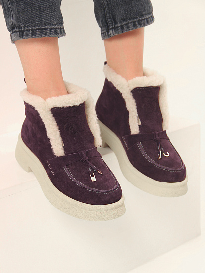 картинка Ботинки ED'ART 307.florida 'be.сливовая замша от интернет магазина