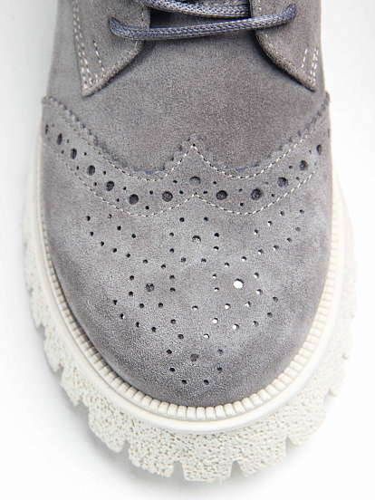 картинка Ботинки ED'ART 338.1541'be. серый замок замша от интернет магазина