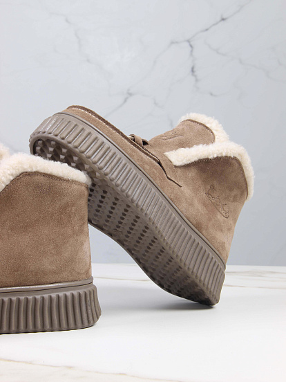 картинка Ботинки ED'ART 307.от11'br. коричневый капучино замша от интернет магазина