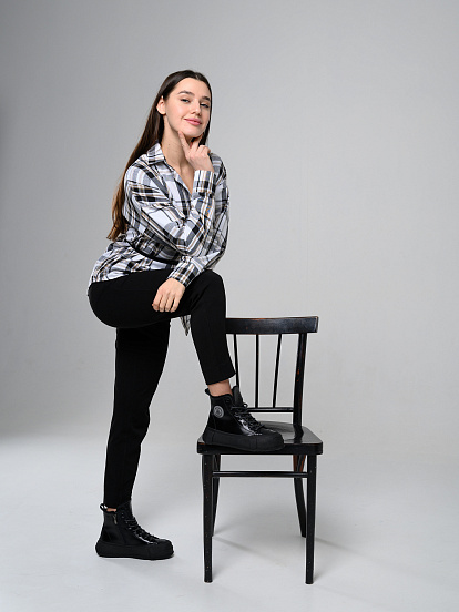 картинка Ботинки ED'ART 217.PODYUM151'bl. черный от интернет магазина