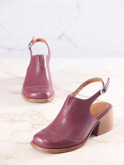 картинка Босоножки ED'ART 5133.23663'be. Гнилая вишня+коричневый от интернет магазина