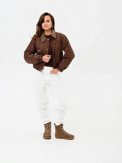 картинка Босоногие ботинки  ED'ART 351.NATA'br.Серо-коричневая замша от интернет магазина