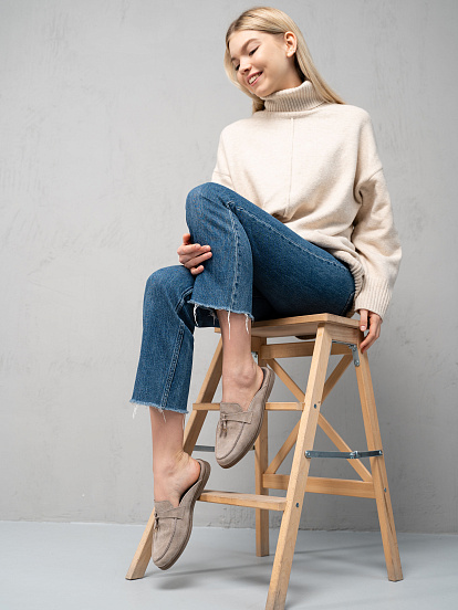 картинка Мюли ED'ART 1070.2614'be. ваниль замша от интернет магазина