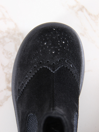 картинка Челси ED'ART 332.927'bl. Черная замша от интернет магазина