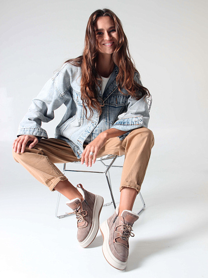 картинка Ботинки ED'ART 229.windy'be. Капучино замша от интернет магазина