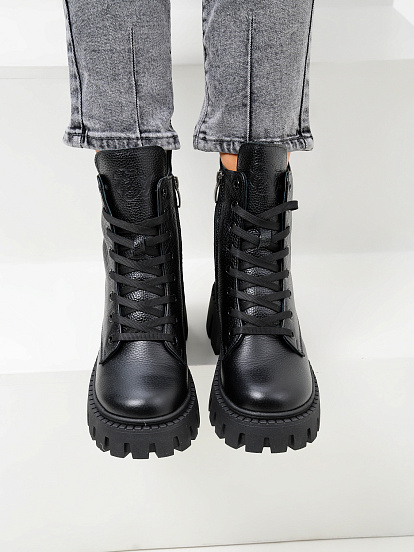 картинка Ботинки ED'ART 346.чанки'bl. Черный макс от интернет магазина