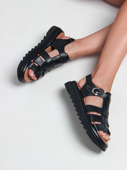 картинка Босоножки ED'ART 2025.2525'bl. Черный от интернет магазина