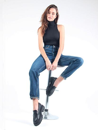 картинка Туфли лоферы ED'ART 175.506'bl. Черный от интернет магазина