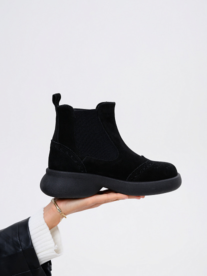 картинка Челси ED'ART 332.927'bl. Черная замша от интернет магазина