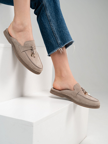 картинка Мюли ED'ART 1070.2614'be. ваниль замша от интернет магазина