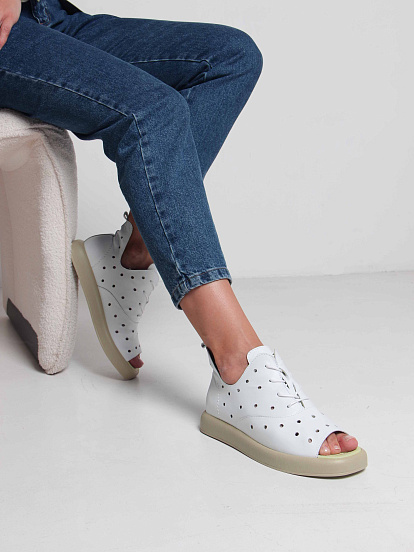 картинка Босоножки ED'ART 1059.0132'gr. Белый зеленый от интернет магазина