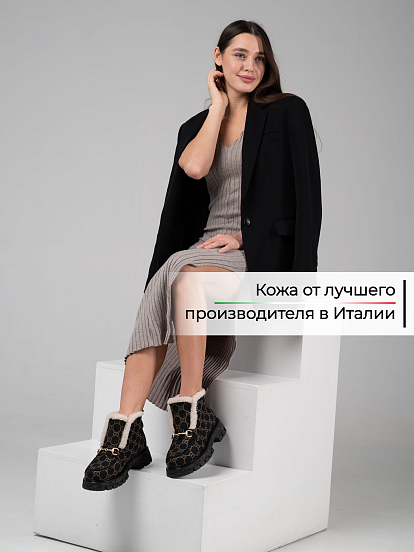 картинка Ботинки ED'ART 307. PODYUM141 'bl. черный гуччи от интернет магазина