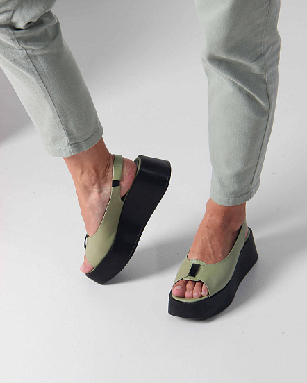 картинка Босоножки ED'ART 3020.22776'bl. Авокадо от интернет магазина