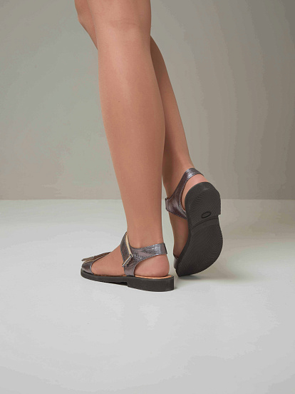 картинка Босоножки ED'ART 2020.110'bl. Никель от интернет магазина