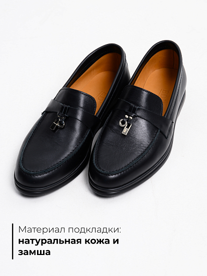 картинка Лоферы  ED'ART 170.2614'bl. Черный от интернет магазина