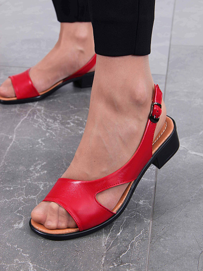 картинка Босоножки ED'ART 3051.21013'bl. Красный R от интернет магазина
