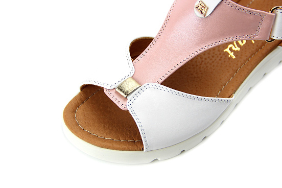 картинка Босоножки ED'ART 2001.115'w.white-pink от интернет магазина