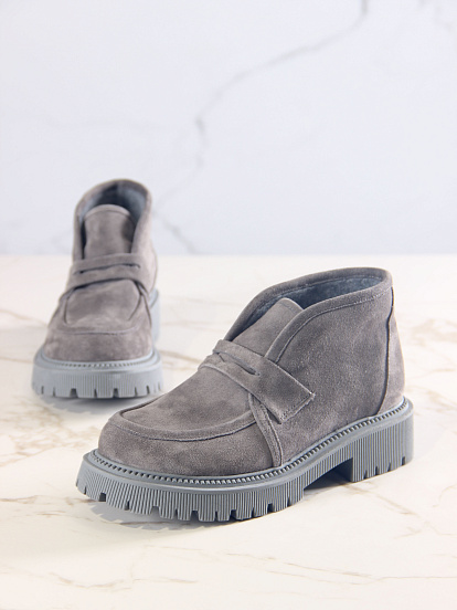 картинка Полуботинки  ED'ART 304.taskana'gr. Серый замок замша от интернет магазина