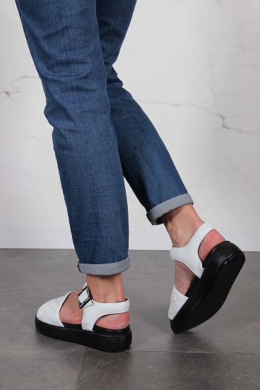 картинка Босоножки ED'ART 1028.2530'bl.белый от интернет магазина