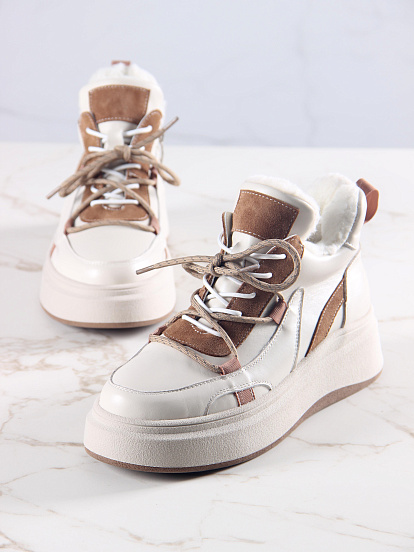 картинка Ботинки ED'ART 229.windy'be. бежевый коричневый от интернет магазина