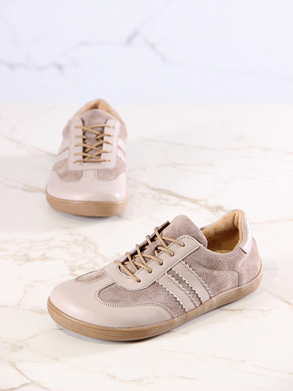 картинка Босоногие кеды ED'ART 184.nata'br.Капучино замша+визон стар от интернет магазина