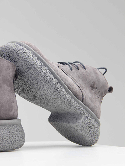 картинка Ботинки ED'ART 308.агата' gr. серый замок замша б от интернет магазина