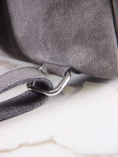 картинка Рюкзак ED'ART r01.серый замок замша от интернет магазина