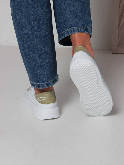 картинка Кеды ED'ART 163.P.LusiR2'w.Белый авокадо от интернет магазина