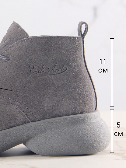 картинка Ботинки  ED'ART 308.927'gr. серый замок замша+серый от интернет магазина