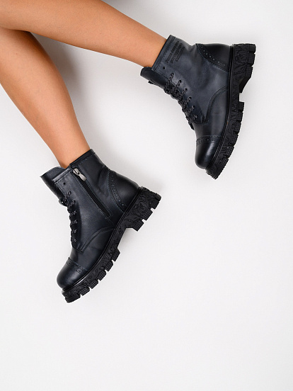 картинка Ботинки ED'ART 319.PODYUM141'bl. Вакса черная от интернет магазина