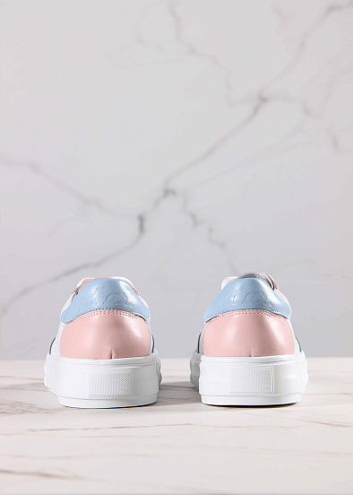 картинка Кеды ED'ART 148.lusi22'w. Белый-голубой-розовый от интернет магазина