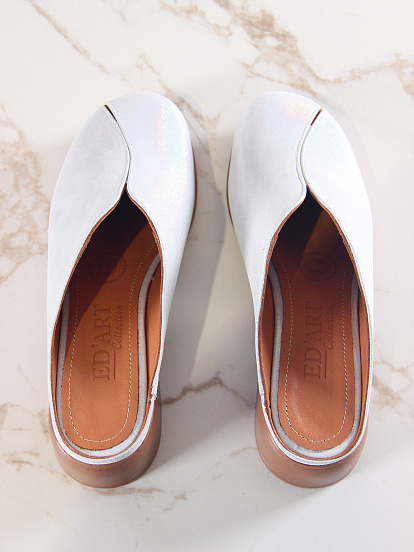 картинка Сабо ED'ART 3200.25294'br.Белый ибица+коричневый от интернет магазина