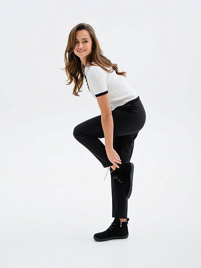 картинка Босоногие ботинки ED'ART 352.K.NATA'bl.Черная замша от интернет магазина