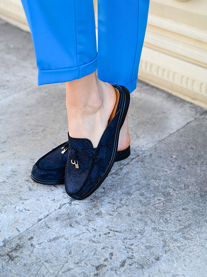 картинка Мюли ED'ART 1070.2614'bl. синяя мамба от интернет магазина