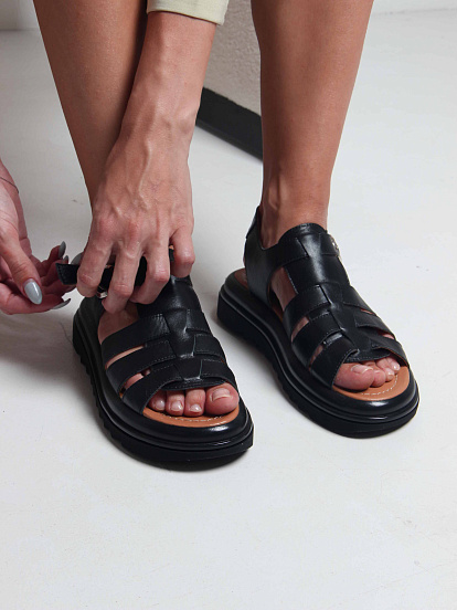 картинка Босоножки ED'ART 2025.2525'bl. Черный от интернет магазина