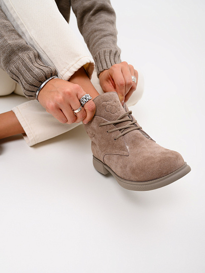 картинка Ботинки ED'ART 308.патриция'ka. Капучино замша от интернет магазина