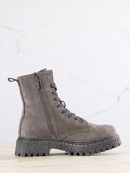 картинка Ботинки ED'ART 327.22511'gr.Серый замок замша от интернет магазина