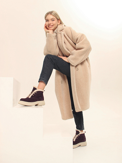 картинка Ботинки ED'ART 308.агата'w. сливовая замша з от интернет магазина