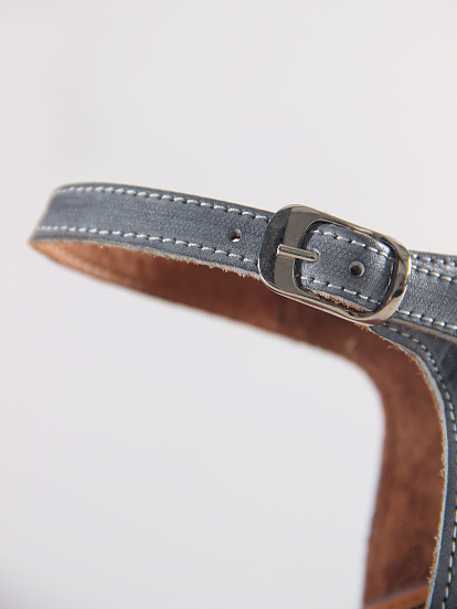 картинка Босоножки ED'ART 5032.23663'be. Серый вакса+коричневый от интернет магазина