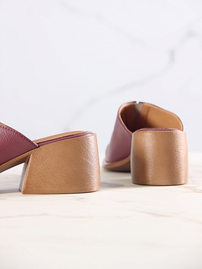 картинка Сабо ED'ART 5132.23663'br. Гнилая вишня+коричневый от интернет магазина