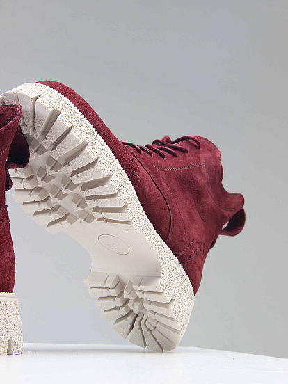 картинка Ботинки ED'ART 338.1541'be. бордо замша от интернет магазина