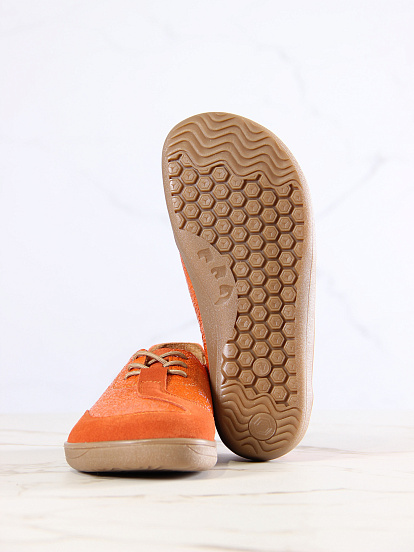 картинка Босоногие туфли ED'ART 188.nata'br.Оранжевый наплак+оранжевая замша от интернет магазина